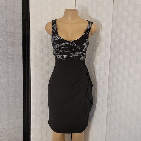 BRAND NEW JBS SIDE RUCHED SLEEVELESS   WITHD ROUNDNECK LINE MINI DRESS - Picture 2 of 13
